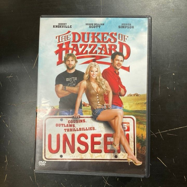 Dukes Of Hazzard DVD (VG/VG+) -toiminta/komedia-